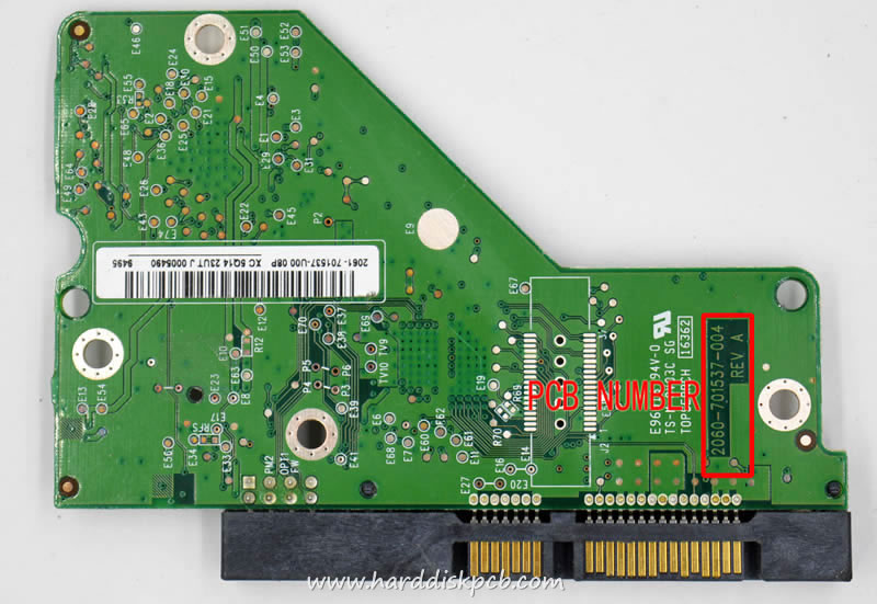 (image for) PCB 2060-701537-004, WD WD10EAVS-98D7B0, 2061-701537-Q00 AD