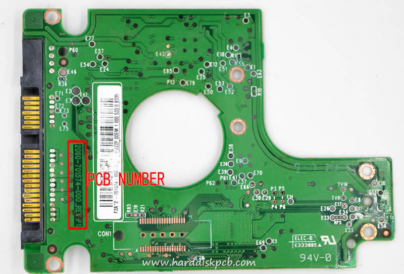 (image for) HDD PCB Western Digital Logic Board 2060-701574-000 Sticker F2A*2-701574-800