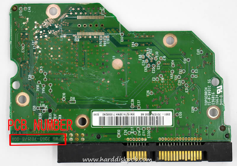 (image for) HDD PCB Western Digital Logic Board 2060-701578-0012061-701578-300