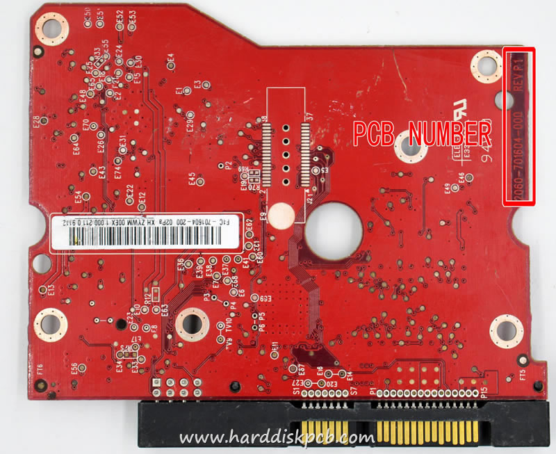 (image for) HDD PCB Western Digital Logic Board 2060-701604-000 F1C-701604-200