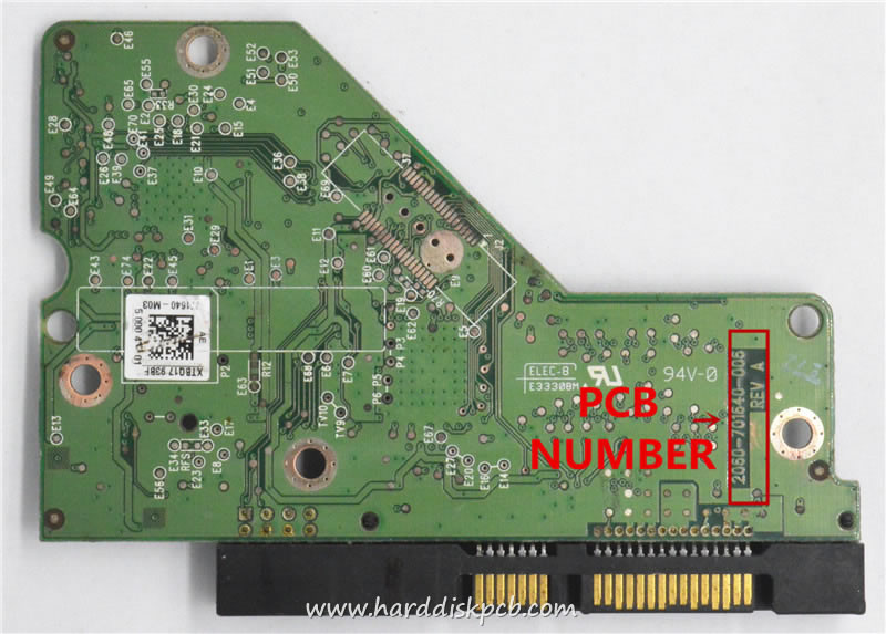 (image for) HDD PCB Western Digital Logic Board 2060-701640-006 771640-M03