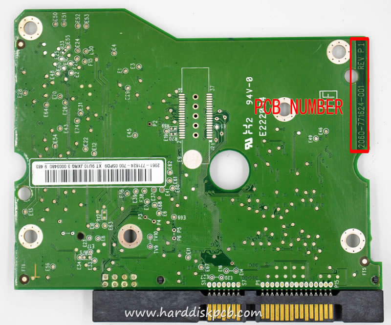 (image for) HDD PCB Western Digital Logic Board 2060-771624-001 2061-771624-700