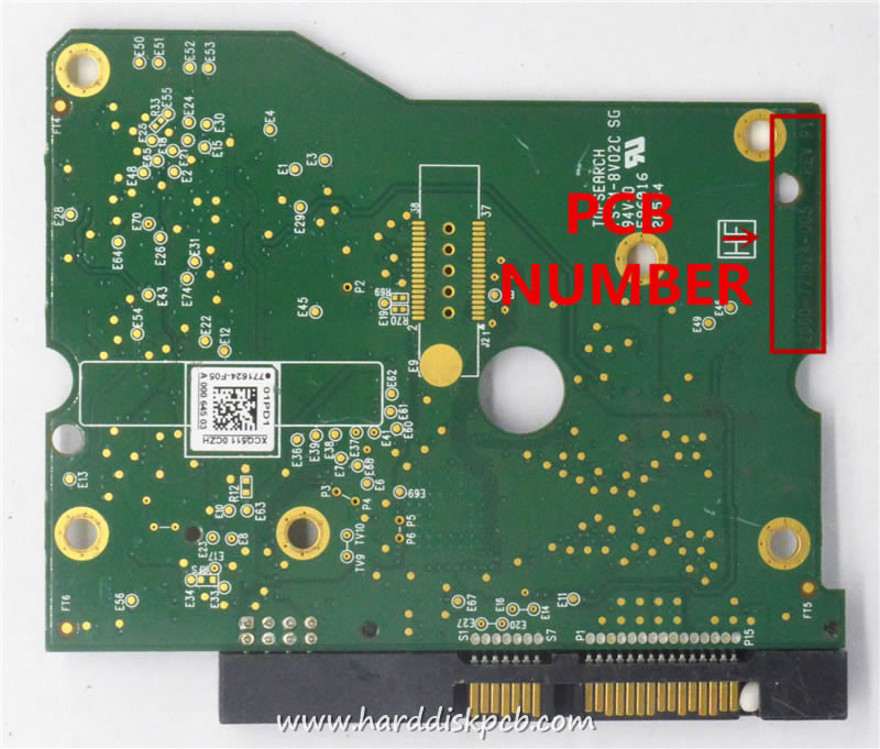 (image for) HDD PCB Western Digital Logic Board 2060-771624-005,771624-F05