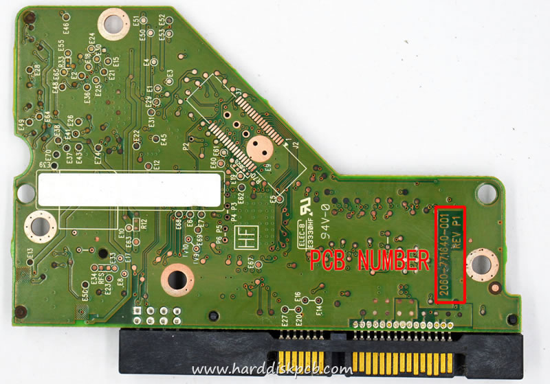 (image for) HDD PCB Western Digital Logic Board 2060-771640-001