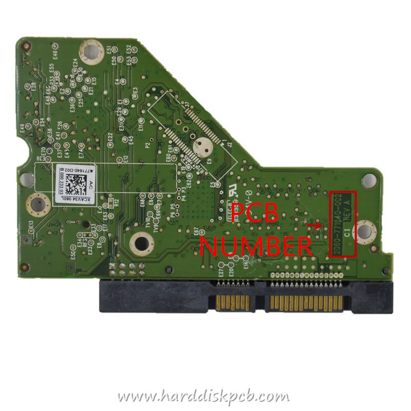 (image for) HDD PCB Western Digital Logic Board 2060-771640-002 771640-D02