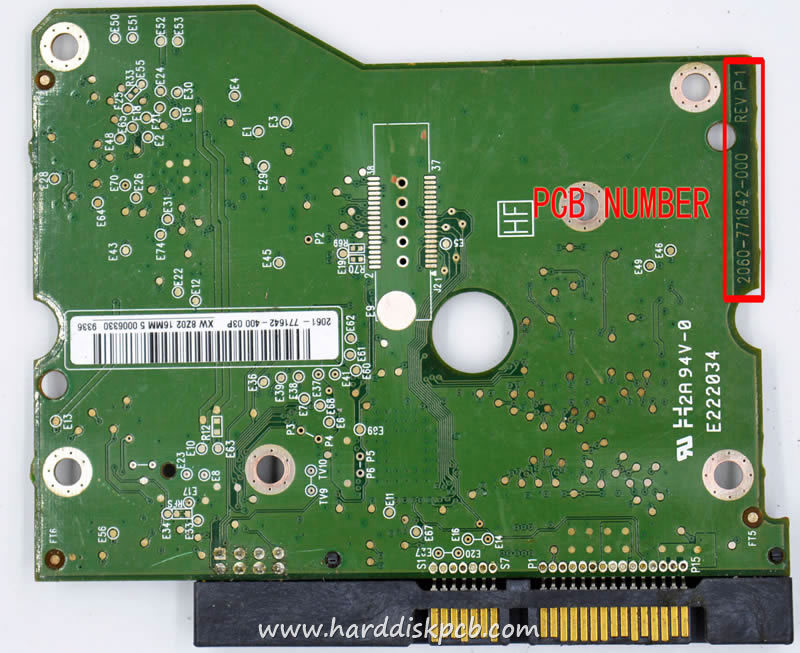 (image for) HDD PCB Western Digital Logic Board 2060-771642-000 2061-771642-400