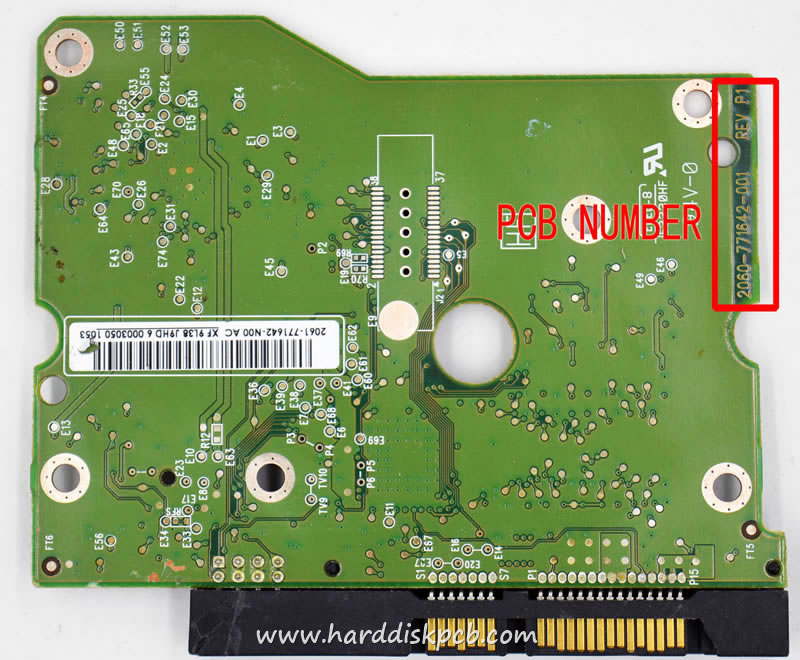 (image for) HDD PCB Western Digital Logic Board 2060-771642-001 2061-771642-N00 2061-771642-P00