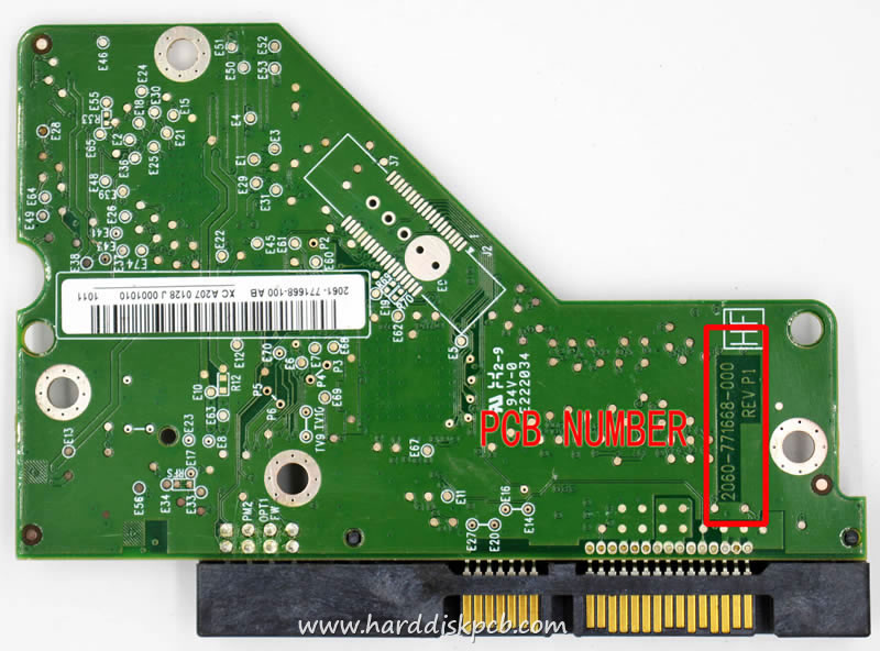 (image for) HDD PCB Western Digital Logic Board 2060-771668-000 2061-771668-100