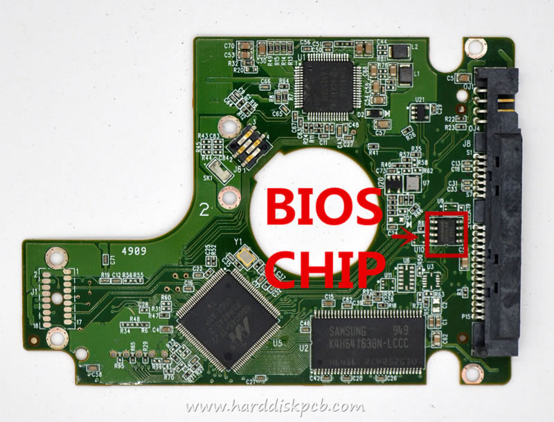 (image for) HDD PCB Western Digital Logic Board 2060-771672-001 2061-771672-101