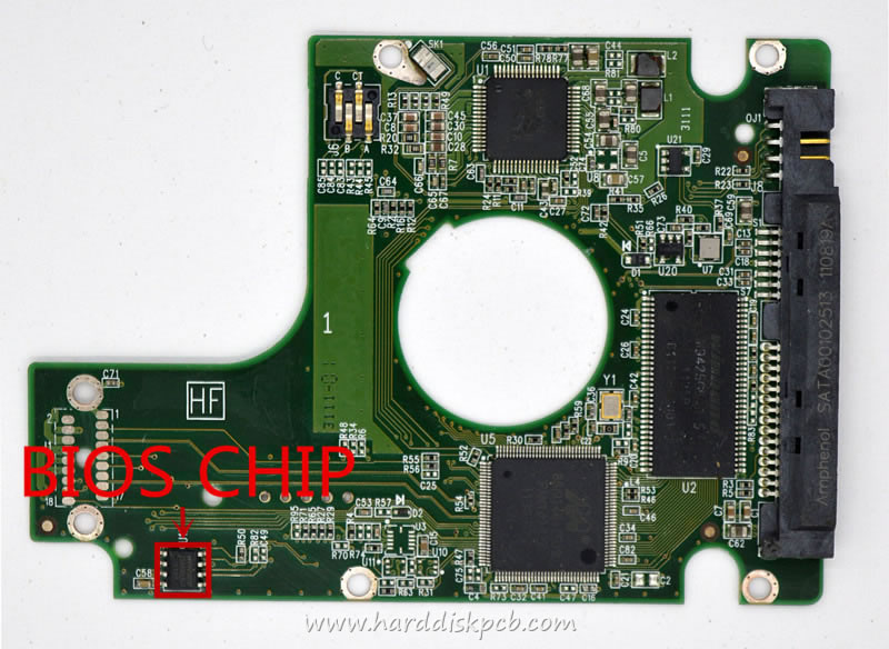 (image for) HDD PCB Western Digital Logic Board 2060-771692-006 REV A