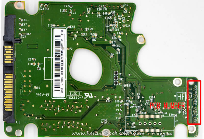 (image for) HDD PCB Western Digital Logic Board 2060-771696-004