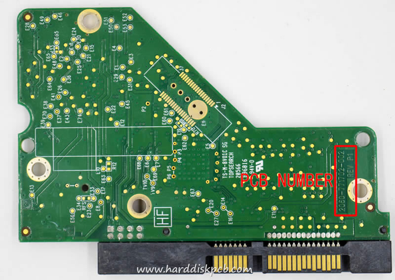 (image for) HDD PCB Western Digital Logic Board 2060-771702-002