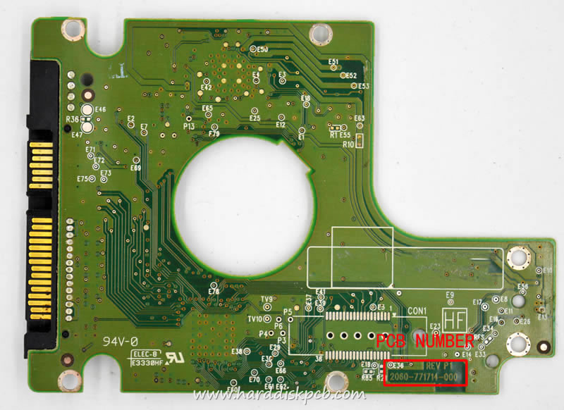 (image for) HDD PCB Western Digital Logic Board 2060-771714-000