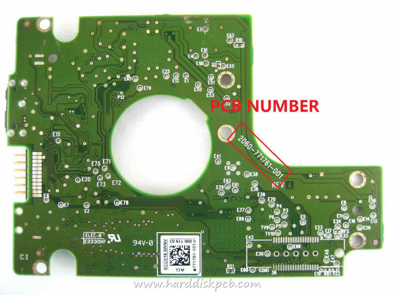 Плата диска. Western Digital wd5000bmvw - 11amcs2. SАTА 2.5