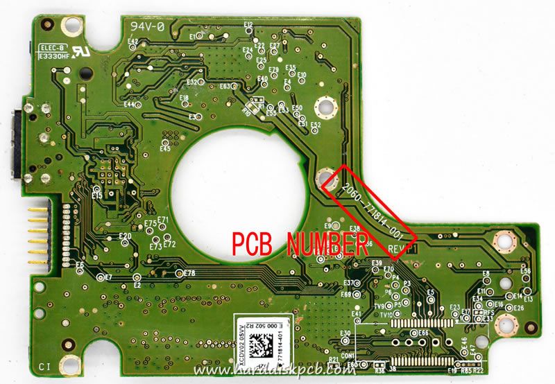 (image for) HDD PCB Western Digital Logic Board 2060-771814-001