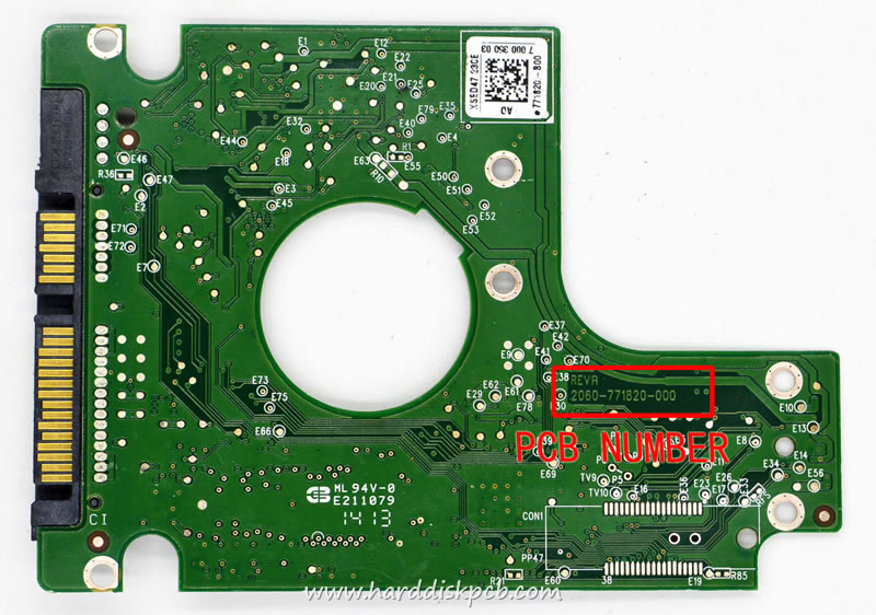 (image for) HDD PCB Western Digital Logic Board 2060-771820-000