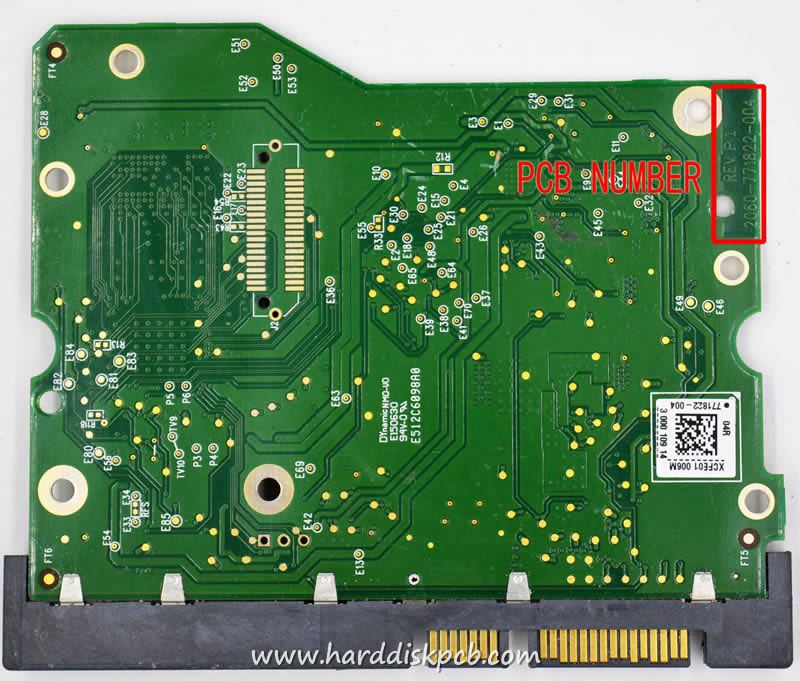 (image for) HDD PCB Western Digital Logic Board 2060-771822-004 771822-004