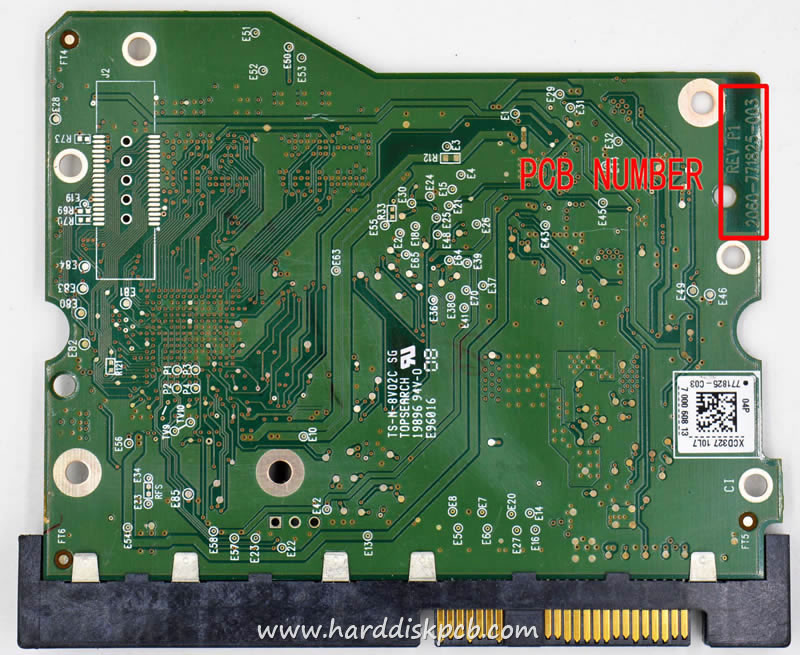 (image for) HDD PCB Western Digital Logic Board 2060-771825-003 771825-C03