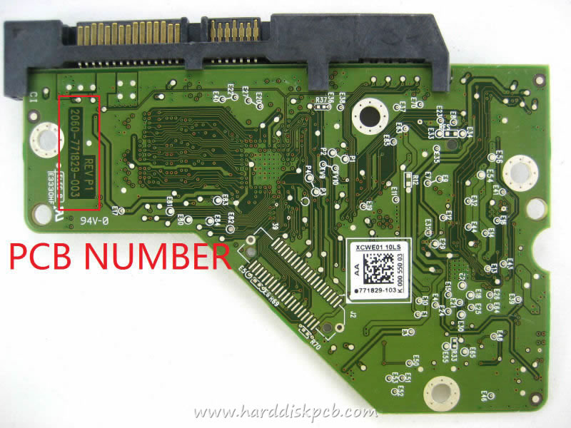 (image for) HDD PCB Western Digital Logic Board 2060-771829-003 Sticker 771829-103