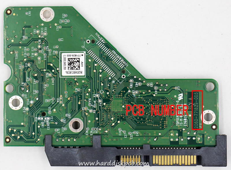 (image for) HDD PCB Western Digital Logic Board 2060-771829-005 REV P1