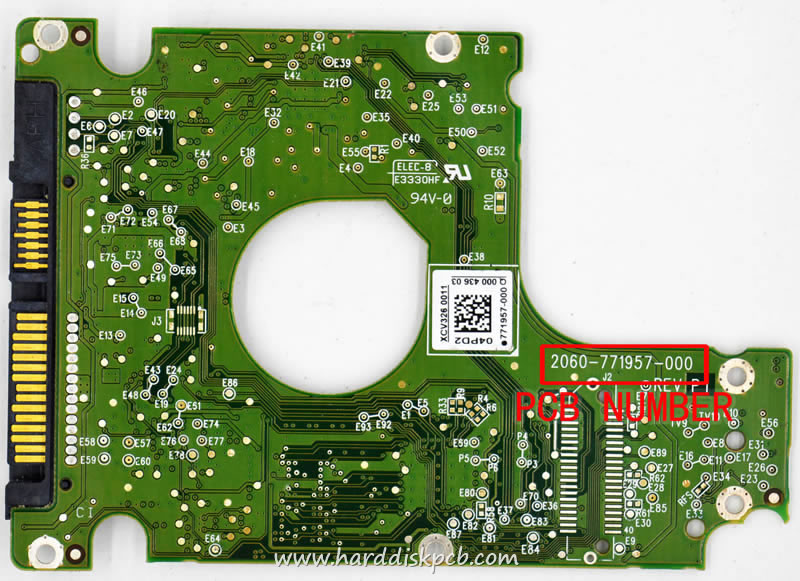 (image for) HDD PCB Western Digital Logic Board 2060-771957-000 rev p1 771957-000