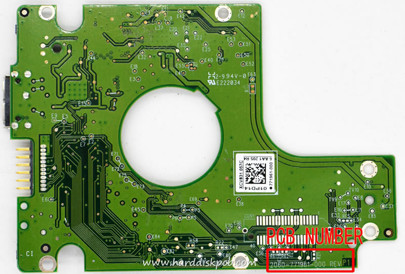 (image for) WD20NMVW WD PCB Controller Circuit Board 2060-771961-000 REV P1