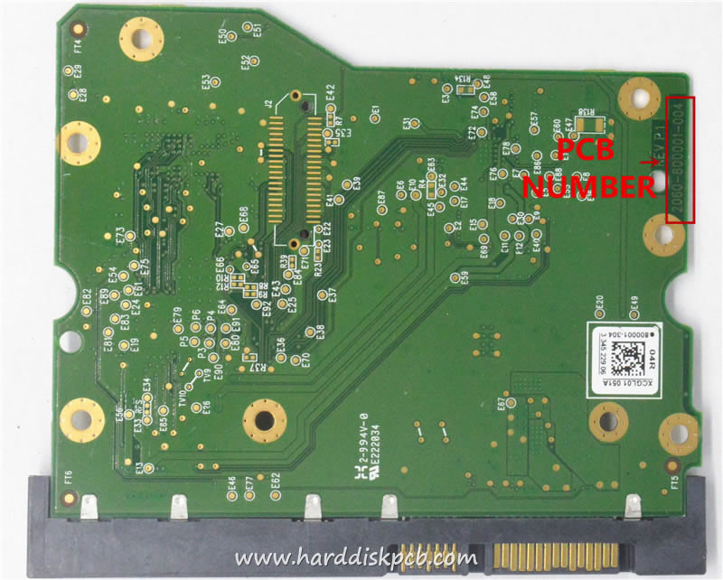 (image for) Western Digital HDD PCB Logic Board 2060-800001-004 rev p1