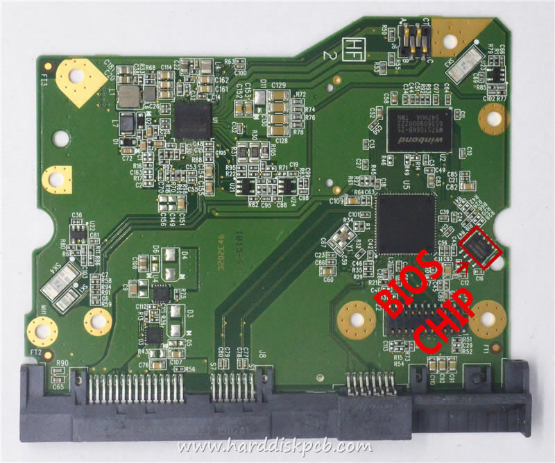 (image for) Western Digital HDD PCB Logic Board 2060-800001-004 rev p1