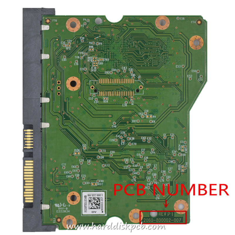 (image for) Western Digital HDD PCB Logic Board 2060-800002-007 REV P1