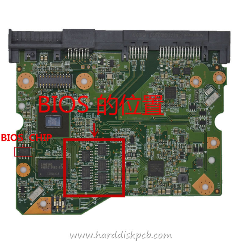 (image for) Western Digital HDD PCB Logic Board 2060-800002-007 REV P1