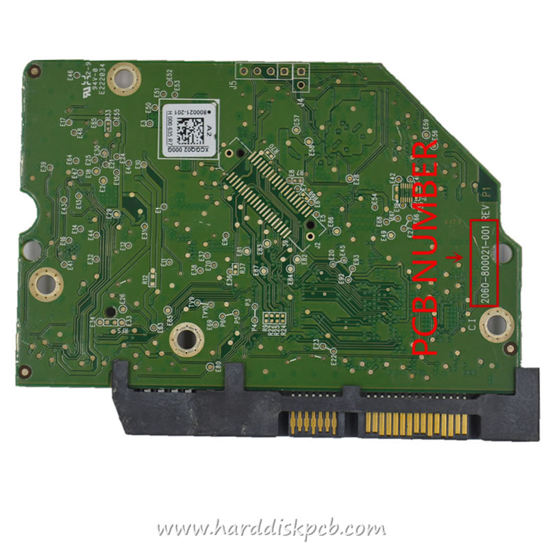 (image for) Western Digital HDD PCB Logic Board 2060-800021-001 REV P1