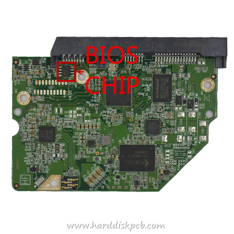 (image for) Western Digital HDD PCB Logic Board 2060-800021-001 REV P1