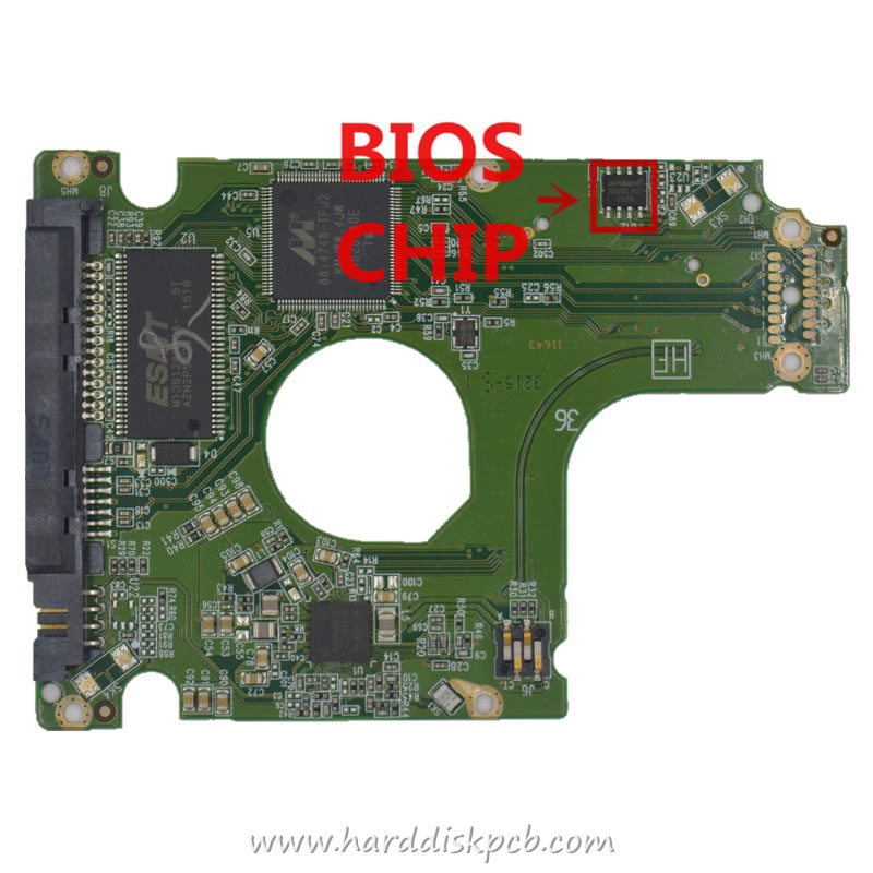 (image for) Western Digital WD5000LPCX 500G HDD PCB Logic Board 2060-800025-001 REV P2