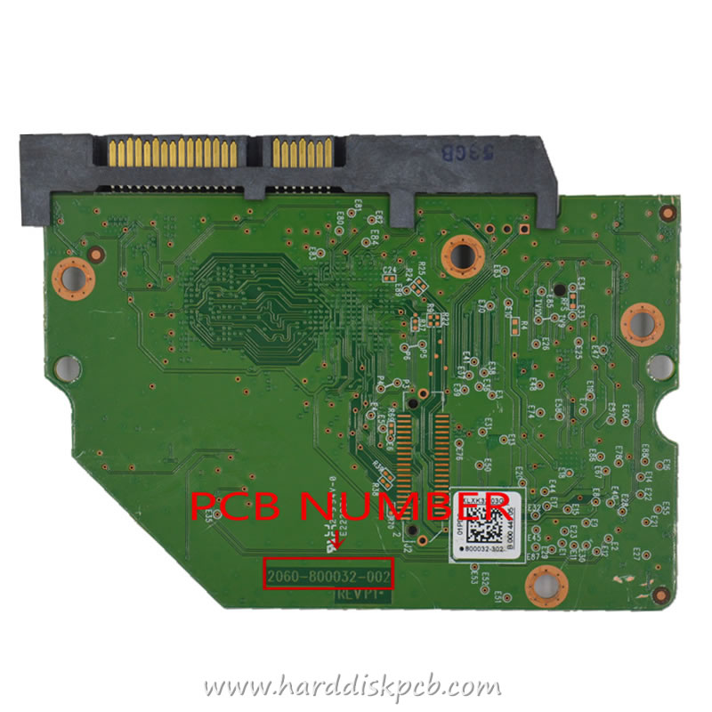 (image for) Western Digital HDD PCB Logic Board 2060-800032-002 REV P1