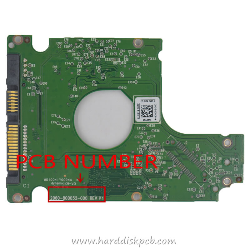 (image for) Western Digital HDD PCB Logic Board 2060-800052-000 REV P1