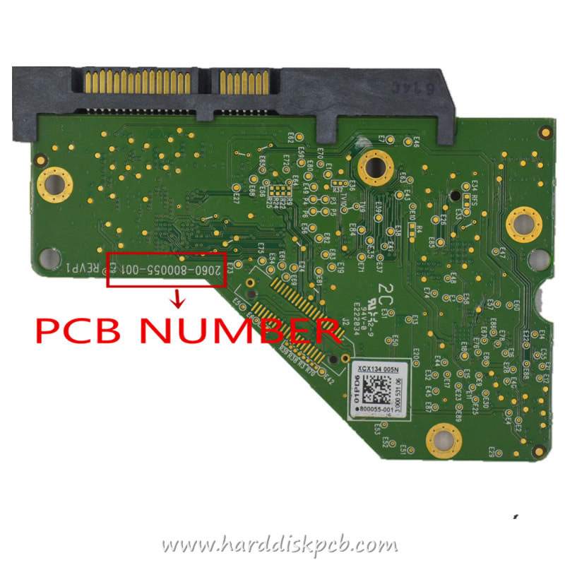 (image for) Western Digital HDD PCB Logic Board 2060-800055-001 REV P1