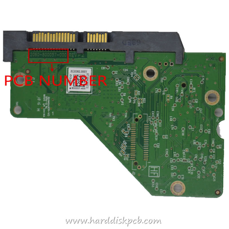 (image for) Western Digital HDD PCB Logic Board 2060-800057-000 REV P2